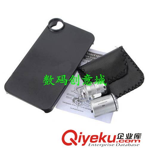 顯微鏡 蘋果手機保護殼 iphone4/4S LED燈顯微鏡 帶驗鈔原始圖片3