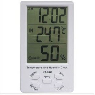 溫濕度計 HTC-1數(shù)顯溫度計 電子溫濕度計 (溫度/濕度/時間/鬧鐘