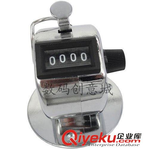 計數器 臺式金屬手動計數器 帶底座金屬手動計算器