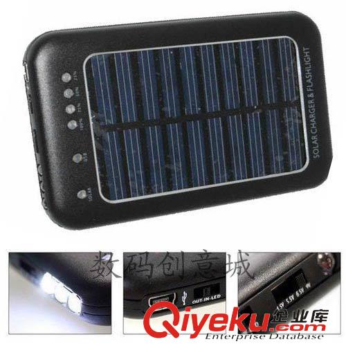 手機充電器 太陽能應急充電器 {wn}手機充電寶 3LED照明燈 2600毫安 戶外應急原始圖片2
