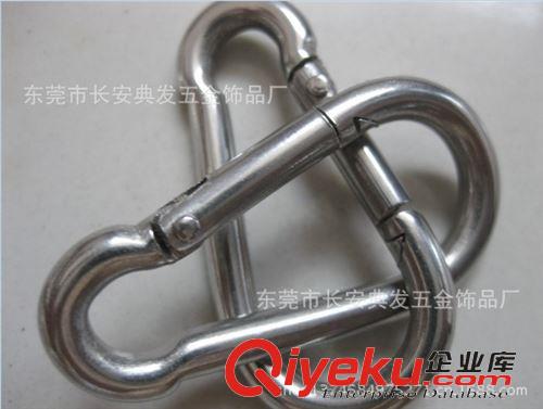 登山扣 廠家直銷304材質 6#帶鎖葫蘆型登山扣 環保認識 價格實惠原始圖片2