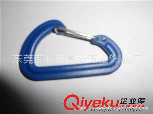 登山扣 塑料D型登山扣6#  顏色多樣 鐵彈桿 價格實在 有現(xiàn)模原始圖片2