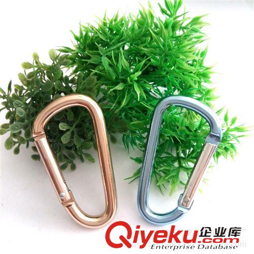 登山扣 塑料D型登山扣6#  顏色多樣 鐵彈桿 價格實在 有現(xiàn)模