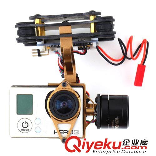 航拍云臺系列 廠家直銷 FPV Gopro3 狗3無刷云臺 Gopro兩軸無刷云臺 碳纖免調試