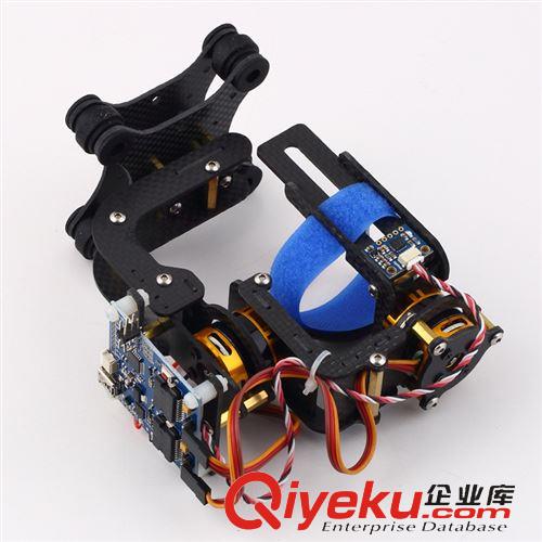 航拍云臺系列 廠家直銷 FPV Gopro3 狗3無刷云臺 Gopro兩軸無刷云臺 碳纖免調試原始圖片3