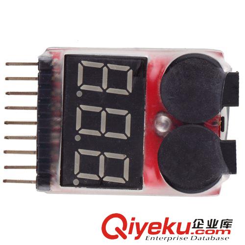 模型工具線材 {zx1}款1-8S 電顯 航模鋰電池 電量顯示器 BB響 bjq二合一原始圖片2