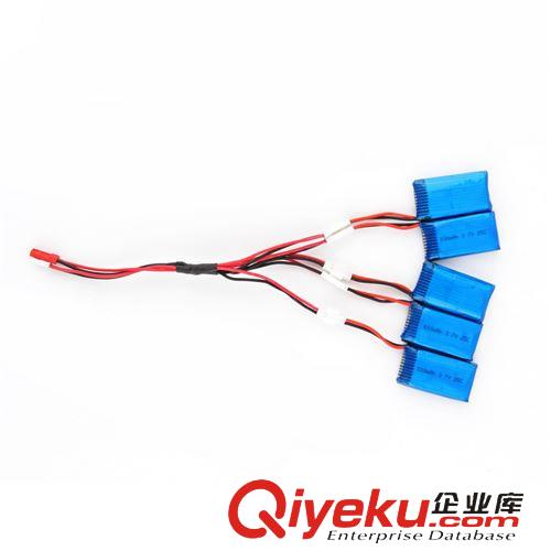 模型電池 3.7V 500MAH USB電池組充電套裝（含5個電池）原始圖片2