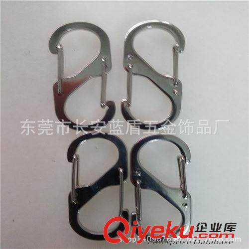 登山扣 {zx1}款登山扣  扁型 鋼絲彈桿登山扣 異形D型登山扣 交貨及時原始圖片2