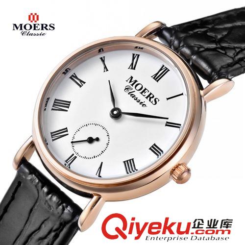 摩爾時 MOERS  moers 摩爾時 時尚潮流 韓版休閑運動商務(wù)防水獨立跑秒不銹鋼手表 女款原始圖片2