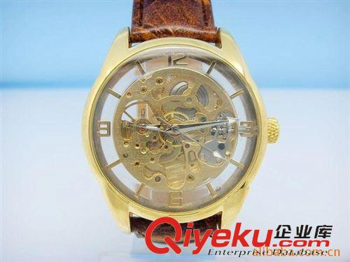機械表 gd合金機械手表 電視購物鏤空手表 廠家直銷