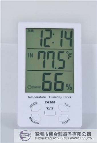 電子溫濕度計 TA308大屏幕溫濕度計，電子溫濕度計，溫度溫濕度時鐘表