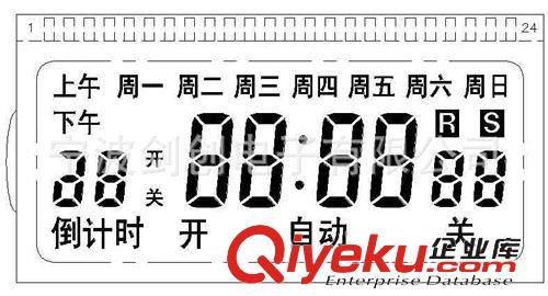 LCD 液晶屏/液晶顯示片/觸摸屏 段碼定時器LCD液晶顯示屏原始圖片2