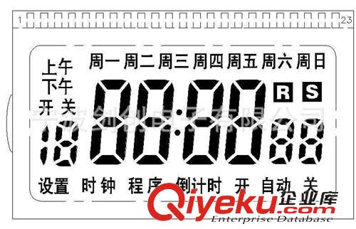 LCD 液晶屏/液晶顯示片/觸摸屏 段碼定時器LCD液晶顯示屏原始圖片3