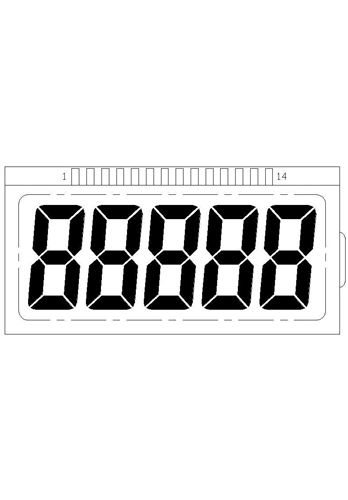 LCD 液晶屏/液晶顯示片/觸摸屏 供應(yīng)計(jì)步器LCD段碼式液晶顯示屏原始圖片2
