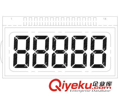 LCD 液晶屏/液晶顯示片/觸摸屏 供應(yīng)計(jì)步器LCD段碼式液晶顯示屏原始圖片3