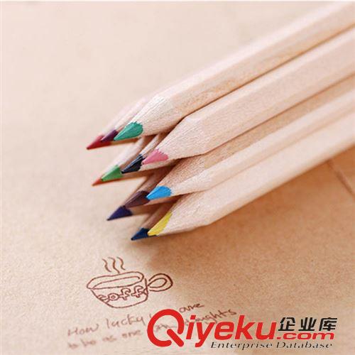 辦公禮品 環保原木鉛筆，禮品筆、彩色廣告筆印logo上海展會促銷小禮品定制原始圖片3