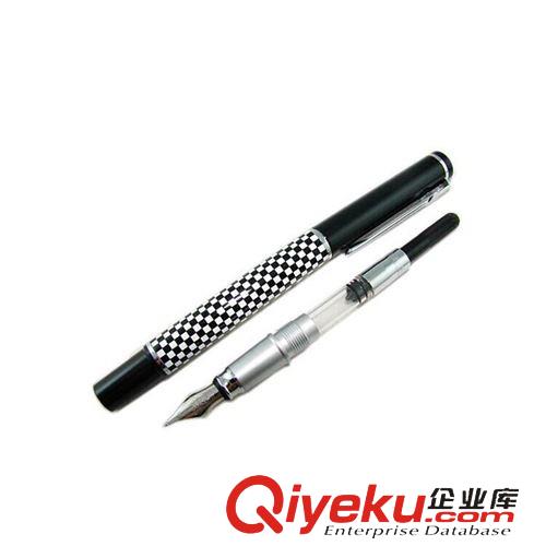 代理品牌 公爵鋼筆簽字筆928對筆系列-黑白格美工筆專業定制logo