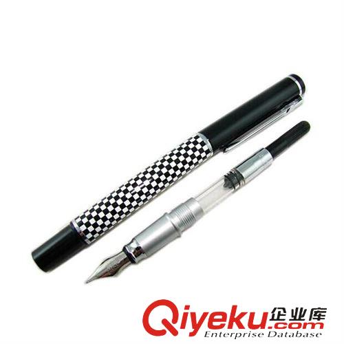 代理品牌 公爵鋼筆簽字筆928對筆系列-黑白格美工筆專業定制logo