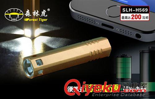 小家電-照明系列 森林虎SLH-H569 強光電筒119MM 移動充電寶 移動電源