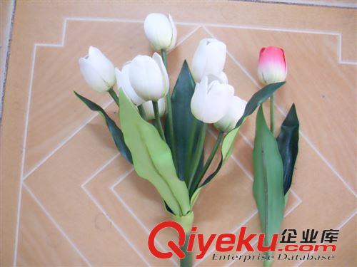 仿真花 【廠家供應(yīng)】款式多樣pu郁金香 百合花