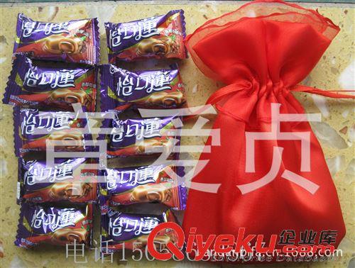 布類包裝袋 定制高檔個性花邊錦緞喜糖袋/廠家直銷可以批發10*13cm原始圖片2