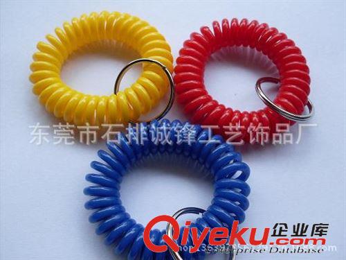 鑰匙扣/鑰匙圈 塑料彈簧圈，發(fā)圈，鑰匙圈，QQ圈原始圖片2