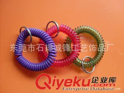 鑰匙扣/鑰匙圈 塑料彈簧圈，發(fā)圈，鑰匙圈，QQ圈原始圖片3
