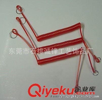 鑰匙扣/鑰匙圈 塑料彈簧繩、彈簧繩鑰匙扣、PU彈簧繩