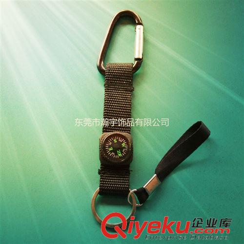 長期現貨庫存產品 現貨供應多功能手機鑰匙扣 精美織帶帶指南針 精美手機掛件原始圖片2