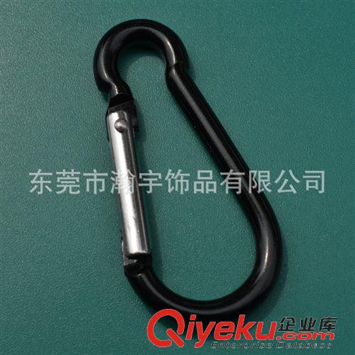 長期現貨庫存產品 現貨供應5號葫蘆型黑色登山扣  鋁合金快掛 戶外用品  量大從優原始圖片3