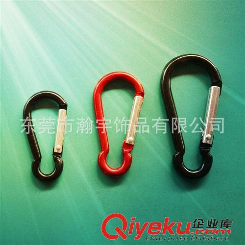 普通登山扣 瀚宇供應(yīng)鋁合金全霧銀D型登山扣 打扁爬山扣 可絲印或激光LOGO