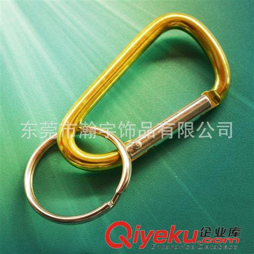 普通登山扣 供應(yīng)5號D型4.1*48MM登山扣 彩色彈簧扣 鋁合金多功能登山鉤原始圖片2