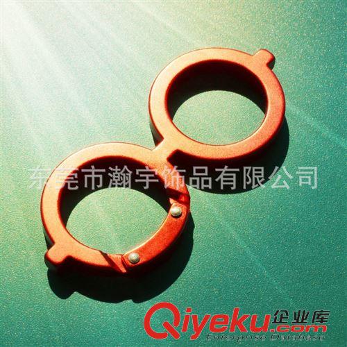 異型登山扣 供應(yīng)新款鋁合金眼鏡登山扣 異形爬山扣 多功能鑰匙扣原始圖片3