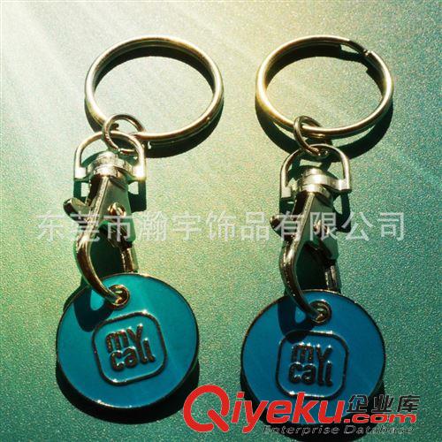 鑰匙扣 供應鋅合金鑰匙扣 鋅合金歐幣飾品  掛扣原始圖片2