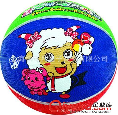 各種用途球類 迪士尼喜羊羊幼兒童1號(hào)橡膠籃球卡通圖案學(xué)校幼兒園專用YY-201促原始圖片3