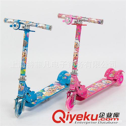 滑板車/蛙式滑板車 zp兒童全閃喜羊羊滑板車YY-283兒童全新閃光滑板車踏板車耐磨爆原始圖片2