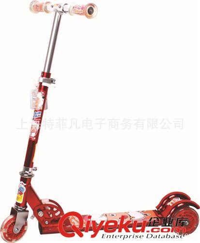 滑板車/蛙式滑板車 廠家直發zp喜羊羊YY-287兒童滑板車 可折疊 精品全鋁三輪滑板車原始圖片2