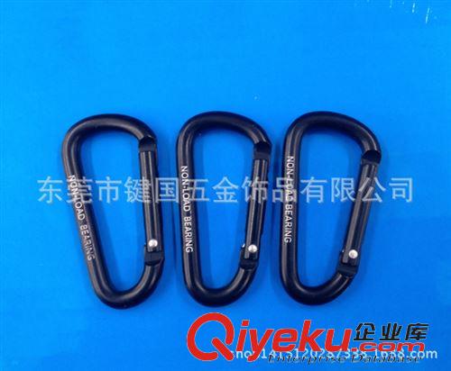 登山扣 供應(yīng)全黑亞光登山扣  LOGO鋁合金登山扣  登山鉤  快掛原始圖片2