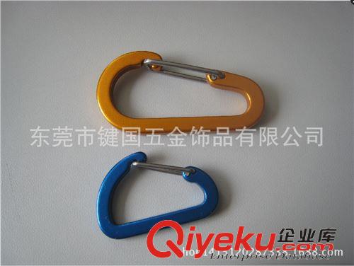 登山扣 東莞登山扣廠家  專業(yè)生產(chǎn)D型全扁登山扣  4CM登山扣  鋼絲彈桿原始圖片2