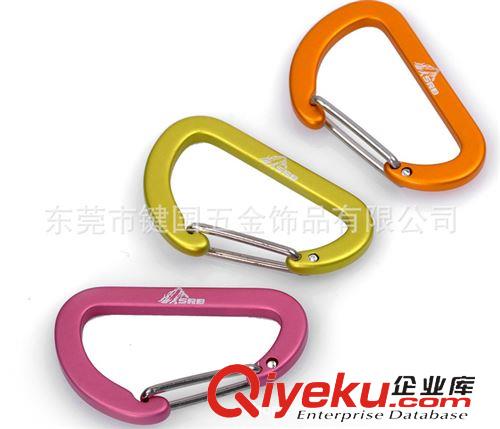 登山扣 東莞登山扣廠家  專業(yè)生產(chǎn)D型全扁登山扣  4CM登山扣  鋼絲彈桿原始圖片3