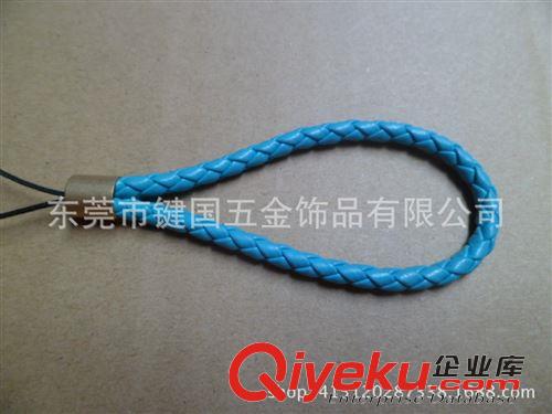 PU手機繩 供應gdpu皮編織繩 合金頭手機繩 手機掛繩顏色精美原始圖片3