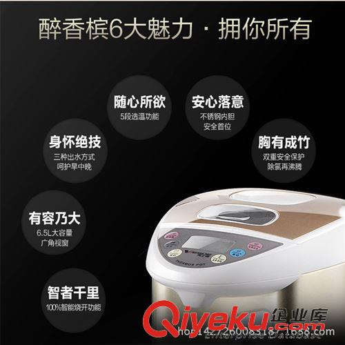 家用電器類 廠家供應(yīng)偉士德WSD-3325不銹鋼保溫電熱水瓶壺大容量6.5L批發(fā)團(tuán)購原始圖片3