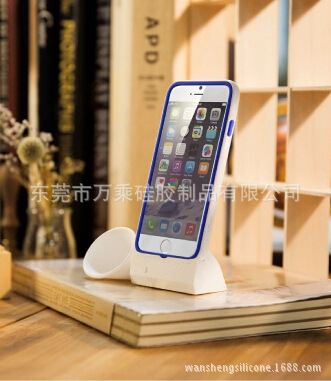 苹果配件系列 创意卡通硅胶喇叭扩音器 iphone6通用礼品 苹果硅胶喇叭扬声器