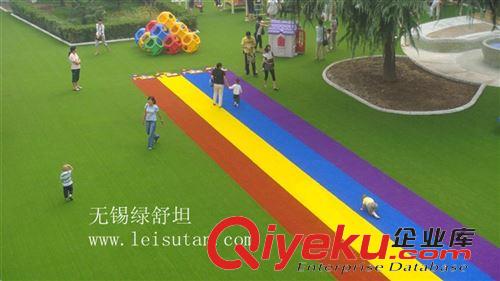 休閑系列 【廠家熱銷】幼兒園草坪，gf真直加曲草坪，孩子們的綠色天地