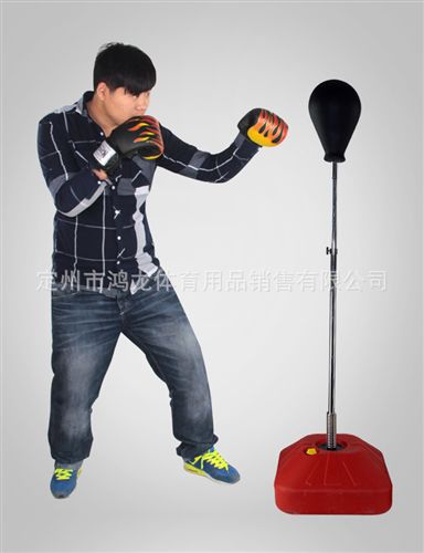拳擊類 立式速度球 發(fā)泄球 室內(nèi)鍛煉拳擊 泄憤沙袋減壓不倒翁兒童成人原始圖片2