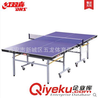 乒乓球臺 zpDHS紅雙喜乒乓球桌T2023家用折疊移動乒乓球臺原始圖片2