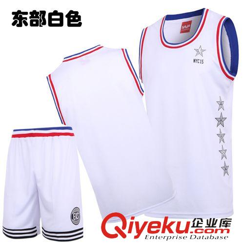 籃球系列 2015年全明星賽籃球衣籃球服套裝 訓(xùn)練隊(duì)服東部西部DIY個(gè)性定制原始圖片2