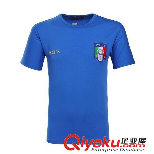 足球系列 2014巴西世界杯t恤足球衣服紀(jì)念品男女T恤意大利國家隊紀(jì)念衫原始圖片3