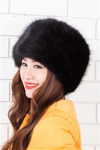 帽子雷鋒帽 優質仿狐貍毛整皮大圓帽  秋冬款仿皮草圓頂帽韓版女東北帽