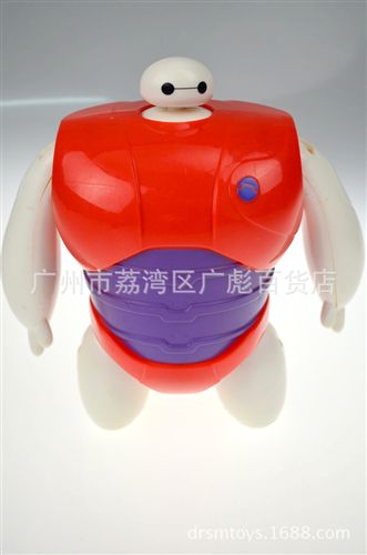 2015{zx1}產(chǎn)品 動(dòng)漫公仔批發(fā) 超能陸戰(zhàn)隊(duì) big hero6 Baymax 8寸 大白 發(fā)聲發(fā)光